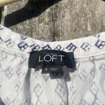 Loft  Linen Blend Geometric Print Romper | S Photo 1