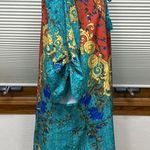 Urban Coco Bohemian Neck Tie Vintage Printed Ethnic Style Shift Dress Photo 3