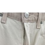 Reformation Cynthia Tonal Reworked High Rise Straight Jeans Cream Size 24 Photo 5