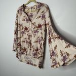 Free People eat girl bell sleeves floral blouse Photo 3