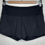 Lululemon  lined athletic shorts black 4 Photo 0