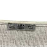 ZARA White Gauze Twisted Front Dolman Short Sleeve Lightweight Top Womens Small Photo 8