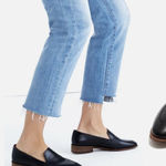 Madewell  The Frances Skimmer In Black Leather Loafer Women’s Size 5 1/2 Photo 0