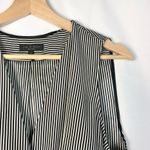 Rag and Bone Victor Black & White Stripe Sleeveless Silk Chiffon Blouse S Photo 5
