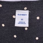 Old Navy  dark grey beige polka dot long sleeve dress Photo 5