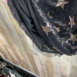 Tommy Hilfiger  Size 8 Black & Gold Sequin Gold Star Sleeveless Lined Mini Dress Photo 5