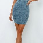 Hello Molly Denim Body Con Mini Dress Photo 8