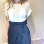 Magaschoni  Classic Wool Pencil Skirt W/ Tie Classy Work Party Photo 3