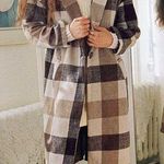 Princess Polly Penelope Plaid Trench Coat Photo 5