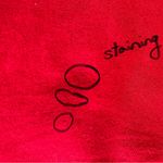 Lucky Brand  Red White Embroidered Cotton Peasant Blouse Tassel Boho Americana Photo 5