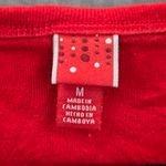 Red Christmas Santa Suit Print Holiday Festive Costume Party Elf Top Medium Photo 6