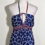 Saint Tropez West Pink and Navy Maxi Dress Size Medium Resortwear Dress Photo 2