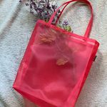 I.N. San Francisco Red Mesh Chic Tote Bag Photo 0