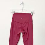 Lululemon [] Moss Rose Pink Align High Rise Crop 21" Leggings Nulu Size 4 Photo 5
