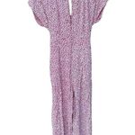 American Eagle  women's red and white floral romper size small short Photo 2