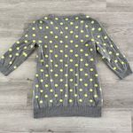 Motherhood Maternity  Grey & Yellow Polka Dot 3/4 Sleeve Sweater Size Small Photo 2
