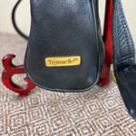 Vtg 90s Women's Black Tignanello Soft Leather Crossbody Bag Fringe Tassel Casual Photo 3