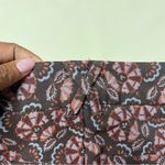 Anthropologie The Essential Slim Straight Pant Floral Brown Motif Stretch Size 2 Photo 8