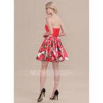 Blush A-Line/Princess Sweetheart Short/Mini Satin Cocktail Dress Size 2 NWT Photo 1