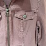 BDG Urban Outfitters June Zip Up Long-Sleeve Pink Denim Mini Dress Size 4 Photo 9