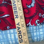 Croft & Barrow Red and Blue Sleeveless V-neck Sundress Photo 7