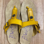 Malibu Yellow Sandals with Buckle Size 7.5 Photo 0
