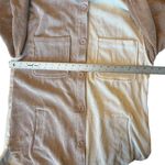 Stoosh  Neutral Colorblock Corduroy Shacket Jacket Shirt Women’s Size Medium Photo 9