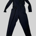 Pact  Luxe Jersey Wrap Jumpsuit - Black - Large Photo 0