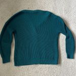 Coldwater Creek EGC‎ deep blue/green  woven button up cardigan sweater size SP Photo 7