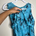 CAbi  Silk‎ Abstract Print Layered Sleeveless Blouse Photo 7