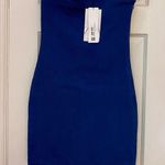 ZARA NWT  Blue Denim Strapless Mini Dress Photo 0