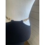 Pretty Little Thing NWT long maxi skirt Textured chain details Black Size 4 Photo 5