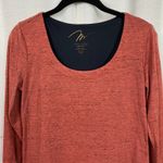 Miraclebody by Miraclesuit 3/4 Sleeve Heathered Pink Red Top Sz.S Photo 1