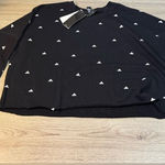 Adidas  Black logo Long Sleeve Top Crewneck sweatshirt Photo 0