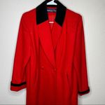 Vintage Herman‎ Kay Petite Wool Blend Coat Red Black Size 4P Photo 6