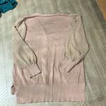 Adrianna Papell  button front cardigan with cute Swiss dot sleeves Photo 2