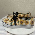 Vans Authentic Canvas White Sunflower Dots Lace-Up Low Top Sneakers Shoe… Photo 4