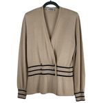 St. John Vintage  Marie Gray Beige Knit Cardigan Sweater Made USA 😘 Photo 1