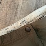 LLBean Women's Size 12 Khaki Zip Pocket Hiking Outdoor Shorts Lightweight Brown Photo 2