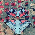Seafolly Bella Rose Vintage Blue Bustier Bikini & Hipster Bottom Photo 2