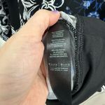 White House | Black Market Women’s XL Black White Stretchy Tunic Blouse Photo 2