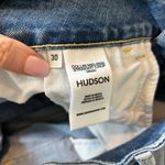 Hudson Jeans Collin Straight Mid Rise Cropped Jeans in Women's Size 30 Raw Hem Photo 6