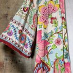 ZARA  XS Floral Long Kimono Robe Open Front Pockets Side Slits Lined Leisure Photo 1