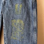 Everlane utility Jeans carpenter Stamp Art Wear Cinch Back Cheeky Adjustable 25 Photo 4