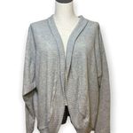 Socialite women’s Gray waffle knit open long sleeve cardigan Sz small Photo 0