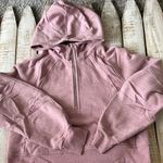 Lululemon Scuba 1/2 zip hooded sweatshirt size m/l Heathered pink Photo 0