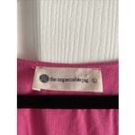 The Impeccable Pig  Womens Large Pink Tiered Mini Dress Preppy Vacation Cruise Photo 2