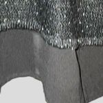 Design History  gorgeous black sweater top with silver sparkle design? New Photo 2