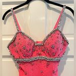 Wow Couture WOW! Pink Beaded Pageant Prom Dress Gown Sleeveless Size 2 Photo 1