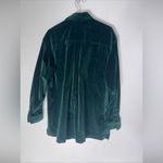 Jones New York  Sport Green‎ Cotton Velvet Full Zip Collar Top Jacket Small Photo 1